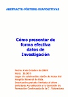 Curso: Cómo presentar de forma efectiva datos de Investigación