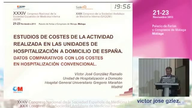 Estudios de costes de la actividad realizada en las Unidades de Hospitalización a Domicilio de España. Datos comparativos con los costes en hospitalización convencional 