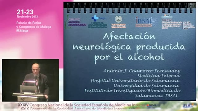 Afectación neurológica producida por el alcohol