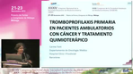 Profilaxis en pacientes ambulatorios con cáncer que reciben tratamiento quimioterápico 