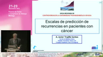 Escalas de predicción de recurrencias en pacientes con cáncer 