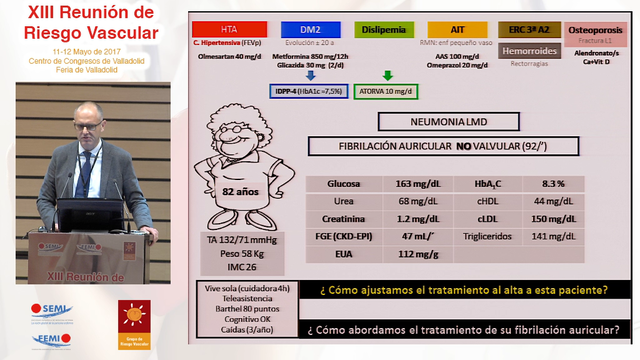 Conclusiones y coloquio Mesa Redonda 4: Anticoagulación en el paciente anciano con FANV