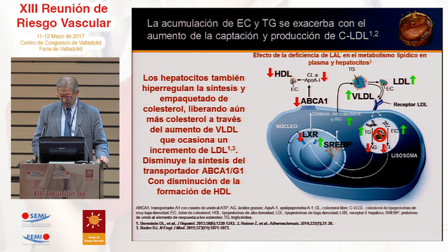 Conferencia: Déficit de lipasa ácida lisosomal y riesgo cardiovascular