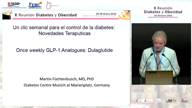 Conferencia Magistral: Un clic semanal para el control de la Diabetes: Novedades terapéuticas