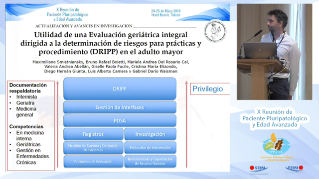 Determinación y evaluación del riesgo en procedimientos complejos en pacientes crónicos