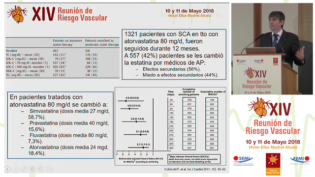 Con elevado riesgo cardiovascular y coronario