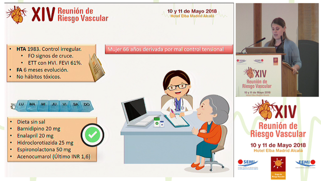 Mujer de 66 años anticoagulada que presenta hipertensión arterial resistente